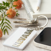 Porte-clés Texte ou typographie du Nevada (Devant droit)