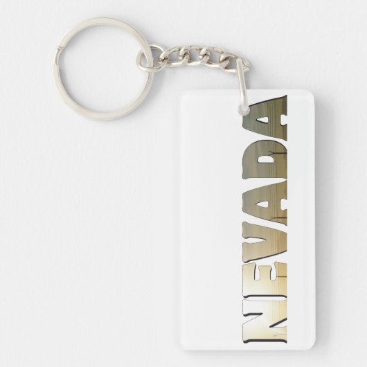 Porte-clés Texte ou typographie du Nevada (Devant)