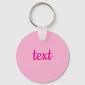 Porte-clés Texte personnalisable cool (Verso)