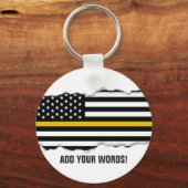 Porte-clés Texte personnalisé de l'indicateur Dispatcher de l (Recto)