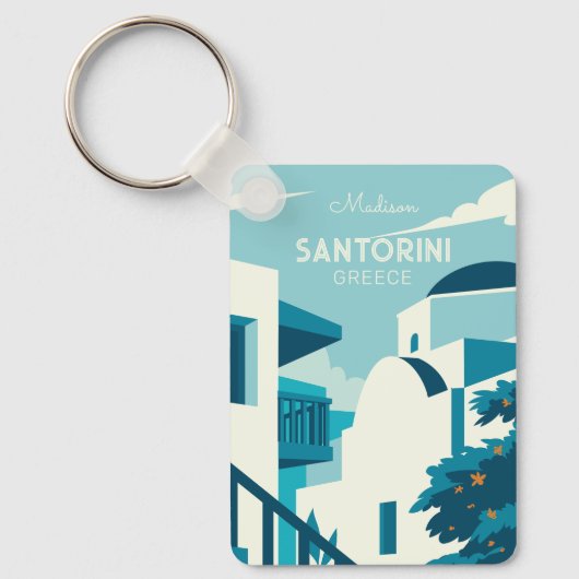 Porte-clés Texte personnalisé Grèce (Recto)