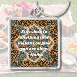 Porte-clés Texte personnalisé Khatam Marquetry Perse Cadeaux 