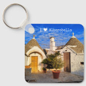 Porte-clés Texte personnalisé, magnifique ville d'Alberobello (Recto)