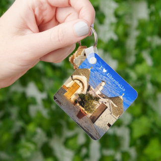 Porte-clés Texte personnalisé, magnifique ville d'Alberobello