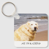 Porte-clés Texte personnalisé pour les photos (Recto)