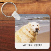 Porte-clés Texte personnalisé pour les photos (Recto)