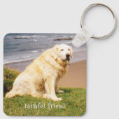 Porte-clés Texte personnalisé pour les photos (Dos)