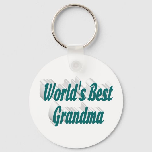 Porte-clés Texte vert grand-mère (Recto)