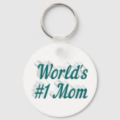 Porte-clés Texte vert maman (Verso)