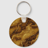 Porte-clés Texture Brown dorée en marbre (Verso)
