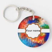 Porte-clés Texture colorée (Devant)