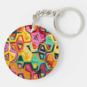 Porte-clés Texture colorée de trous (Dos)