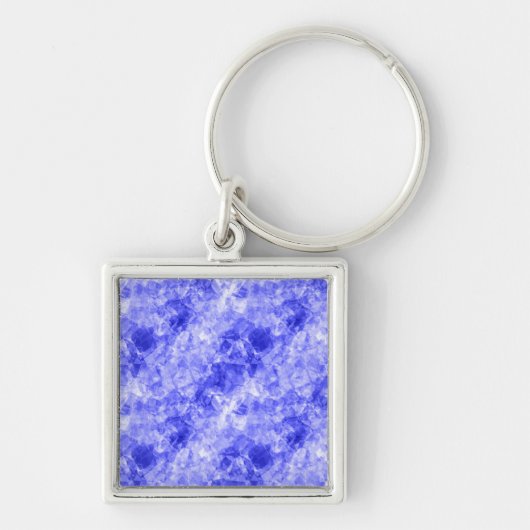 Porte-clés Texture croûtée bleue (Devant)