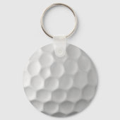 Porte-clés Texture de balle de golf blanche gaufree (Recto)