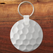 Porte-clés Texture de balle de golf blanche gaufree (Recto)