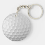 Porte-clés Texture de balle de golf blanche gaufree (Dos)