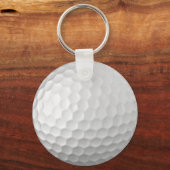 Porte-clés Texture de balle de golf blanche gaufree (Recto)