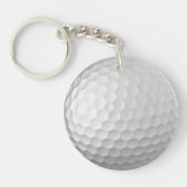 Porte-clés Texture de balle de golf blanche gaufree (Devant)