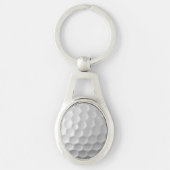 Porte-clés Texture de balle de golf blanche gaufree (Devant)