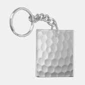 Porte-clés Texture de balle de golf blanche gaufree (Devant gauche)