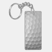 Porte-clés Texture de balle de golf blanche gaufree (Devant gauche)