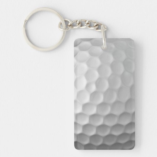 Porte-clés Texture de balle de golf blanche gaufree (Devant)