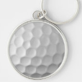 Porte-clés Texture de balle de golf blanche gaufree (Devant)