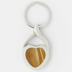 Porte-clés Texture de faux bois de pin II