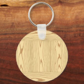 Porte-clés Texture de grain de bois de chêne clair minimalist (Recto)