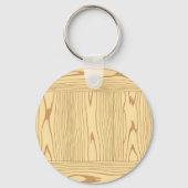 Porte-clés Texture de grain de bois de chêne clair minimalist (Verso)