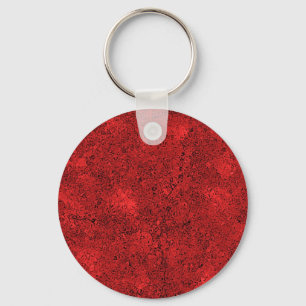 Porte-clés Texture de roche de lave rouge