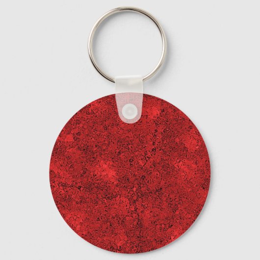 Porte-clés Texture de roche de lave rouge (Recto)