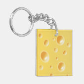 Porte-clés Texture jaune de fromage suisse (Devant gauche)