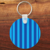 Porte-clés Texture rayée bleue (Verso)
