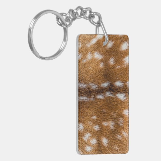 Porte-clés Texture repérée de fourrure de cerfs communs (Devant gauche)