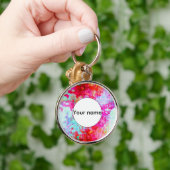 Porte-clés Texture rouge rose (Main)