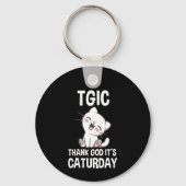 Porte-clés TGIC Thank God It's Caturday (Verso)