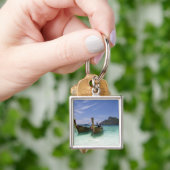 Porte-clés Thaïlande, île de Phi Phi Don, plage de Yong Kasem (main)