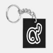 Porte-clés Thaïlande Lucky Number 9 / Neuf / ๙ (Gao/Kao) Thai (Devant gauche)