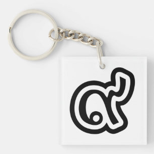 Porte-clés Thaïlande Lucky Number 9 / Neuf / ๙ (Gao/Kao) Thai