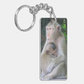 Porte-clés Thaïlande Monkey Mother and Child Hug (Devant gauche)