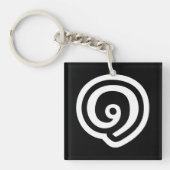 Porte-clés Thailande Numéro 1 / Un / ๑ (Nueng) Langue thaïe (Devant)