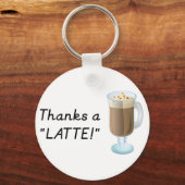 Porte-clés Thank you gift - Thanks a latte (Recto)
