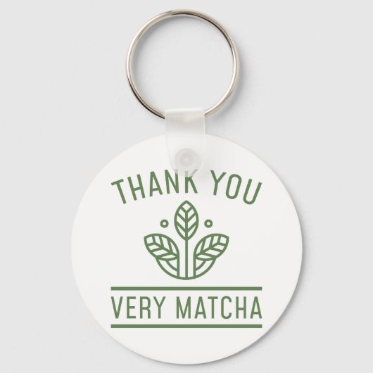 Porte-clés Thank You Very Matcha (Recto)