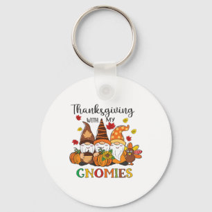 Porte-clés Thanksgiving Avec Mes Gnomes Funny Automne Vib
