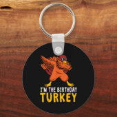 Porte-clés Thanksgiving Birthday Funny Bday Born On Thanksgiv (Recto)