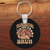 Porte-clés Thanksgiving Bruh Funny Turkey Fall Boys (Recto)