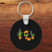 Porte-clés Thanksgiving Cactus Cute Succulent Plante Automne  (Recto)