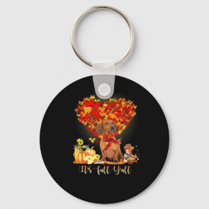 Porte-clés Thanksgiving It's Fall Y'all Dachshund