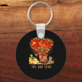 Porte-clés Thanksgiving It's Fall Y'all Dachshund (Recto)